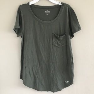 Hollister Green Must Have Collection Pocket T-shirt